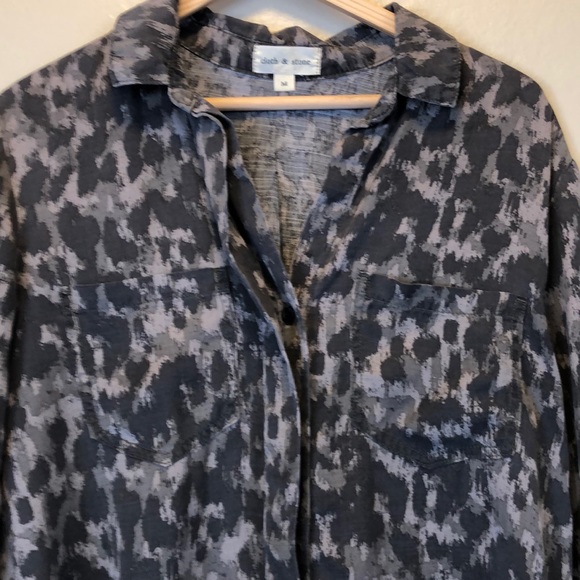 Anthropologie Cloth & Stone Long Sleeve Shirt - Picture 2 of 7